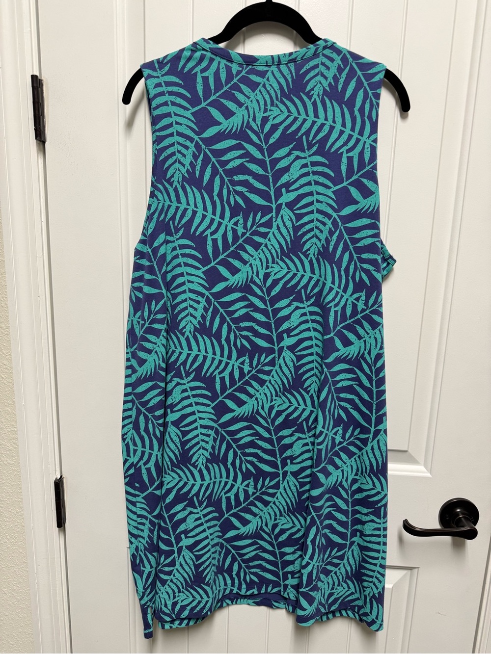 Natural Reflections Purple Tee with Teal Leaf Accent - Picture 2 of 4